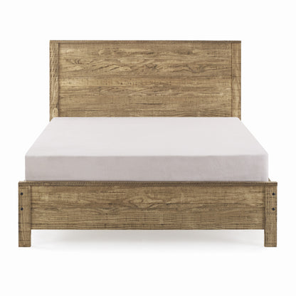 White Solid Wood Queen Bed Frame