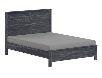 Gray Solid Wood Twin Bed Frame