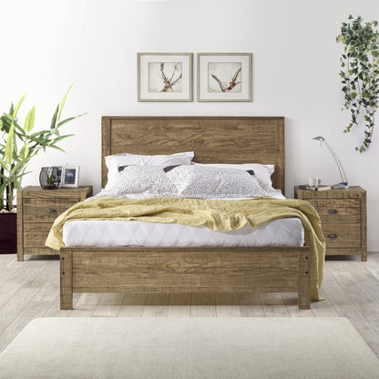 Gray Solid Wood Twin Bed Frame