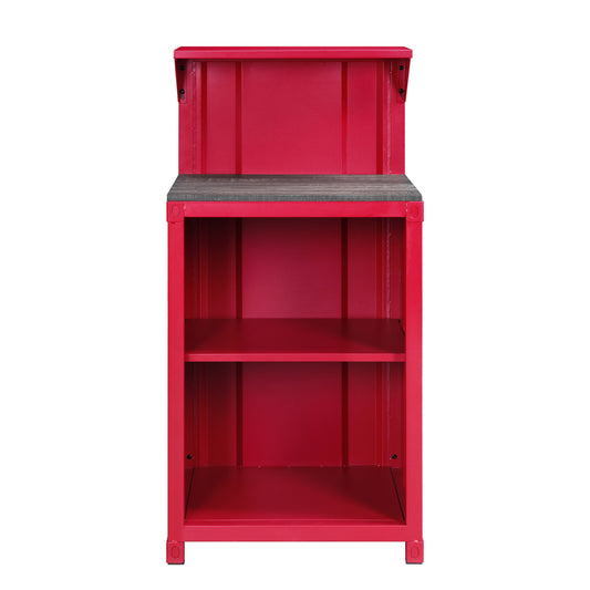 Bureau debout noir et rouge de 25 po