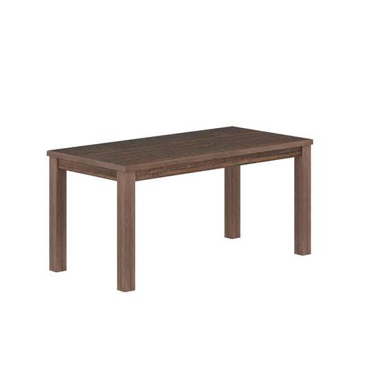 35" Espresso Solid Wood Dining Table