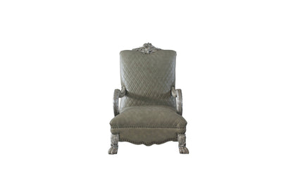 Fauteuil en similicuir Bone de 34 po