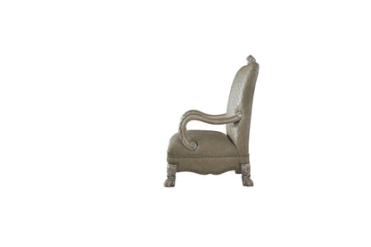 Fauteuil en similicuir Bone de 34 po