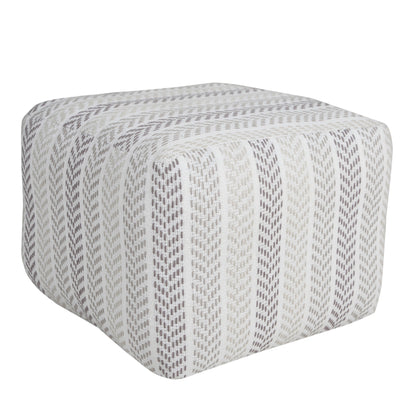 Pouf en coton de 18 po