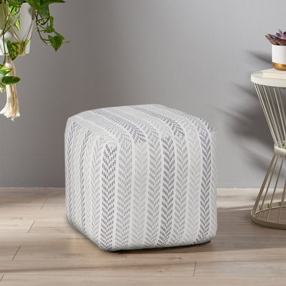 Pouf en coton de 18 po