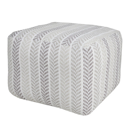 Pouf en coton de 18 po