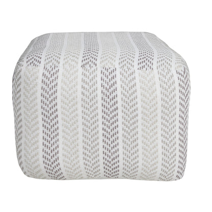 Pouf en coton de 18 po