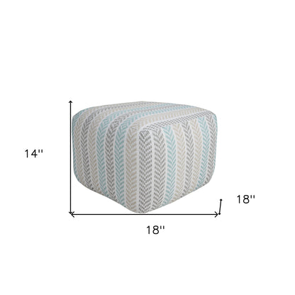 Pouf en coton de 18 po