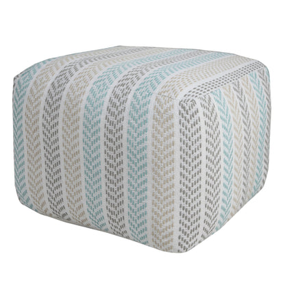 Pouf en coton de 18 po