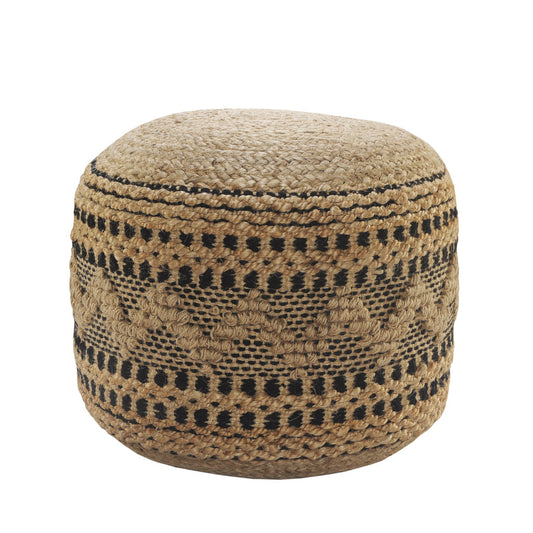 Pouf beige 18" x 18" x 14"