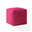 17" Pink Cotton Polka Dots Pouf Ottoman