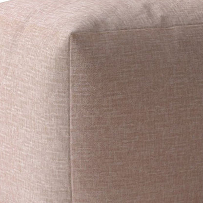 Housse de pouf en coton rose 17"