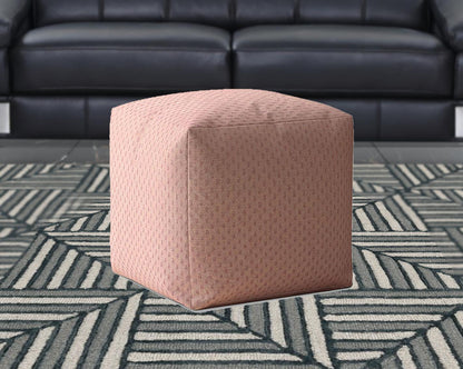 Housse de pouf en polyester rose 17"