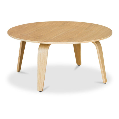 Table basse ronde naturelle de 34 po