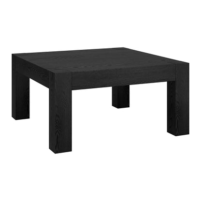 Table basse carrée noire de 34 po