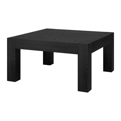 Table basse carrée noire de 34 po