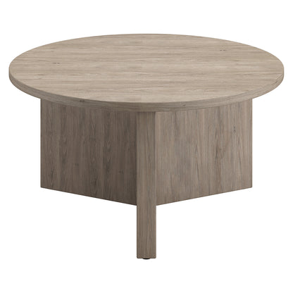 Table basse ronde grise de 32 po