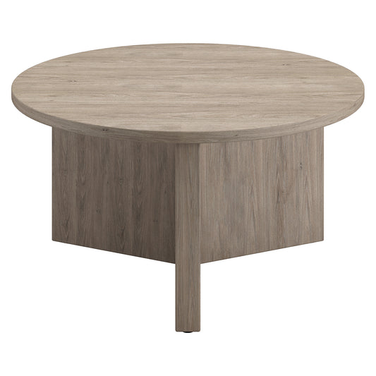 Table basse ronde grise de 32 po