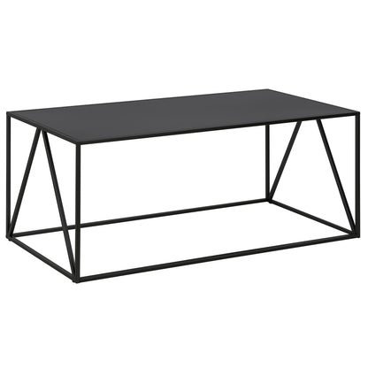 Table basse en acier noir de 45 po