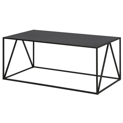 Table basse en acier noir de 45 po