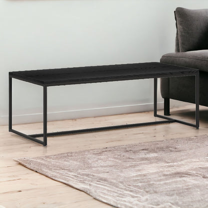 Table basse noire de 47 po