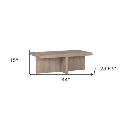 Table basse grise de 44 po