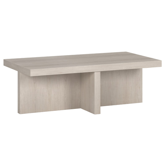 Table basse en aulne blanc de 44 po