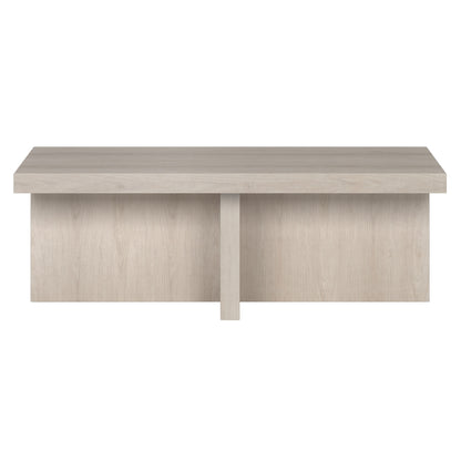 Table basse en aulne blanc de 44 po