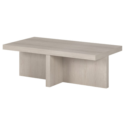 Table basse en aulne blanc de 44 po