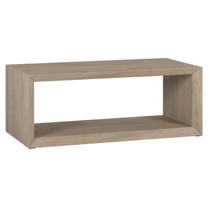 Table basse grise de 48 po avec étagère