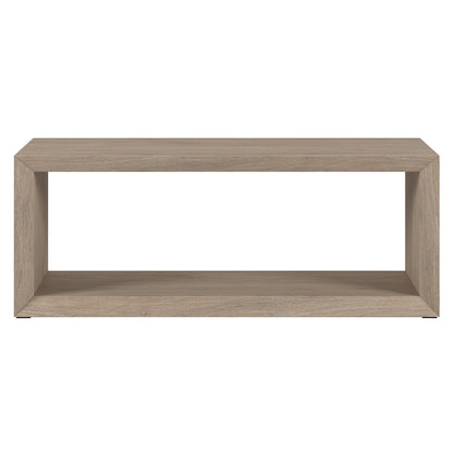 Table basse grise de 48 po avec étagère