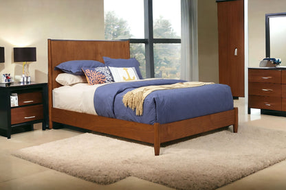 Brown Solid and Manufactured Wood King Bed