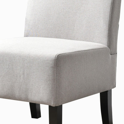 Fauteuil de chambre rembourré gris et noir de 23 po