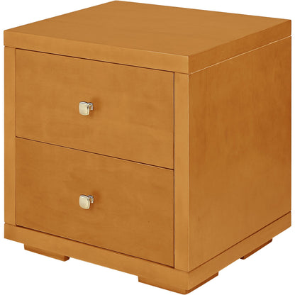 19" Cherry Two Drawer Nightstand