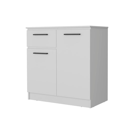 Commode double à tiroirs blanche de 36 po