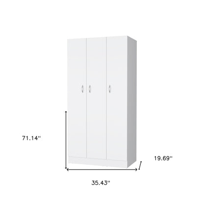 Commode blanche à deux tiroirs de 35 po