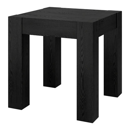 22" Black Wood Square End Table