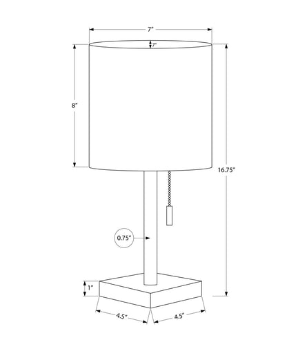 Lot de deux lampes de table USB en métal noir de 17 pouces avec abat-jour tambour beige